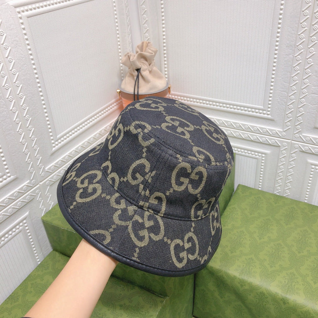 Gucci GG Monogram Vintage Canvas Bucket Hat for Men & Women