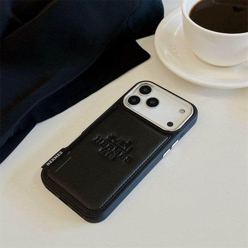 Luxury Hermes iPhone 17 Pro Max Case - Leather Hermes iPhone Case