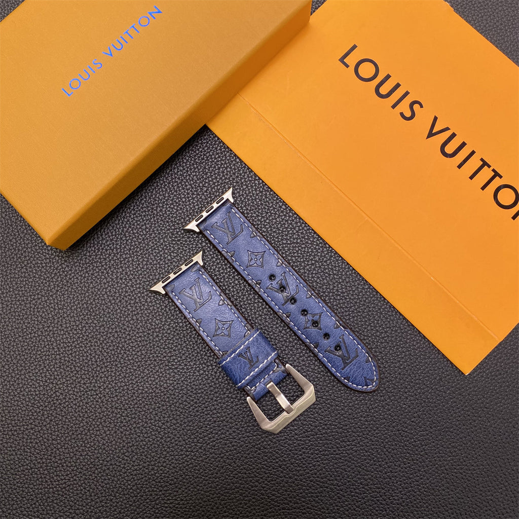 Luxury Louis Vuitton Apple Watch Band – Monogram Leather Strap for Apple Watch Ultra