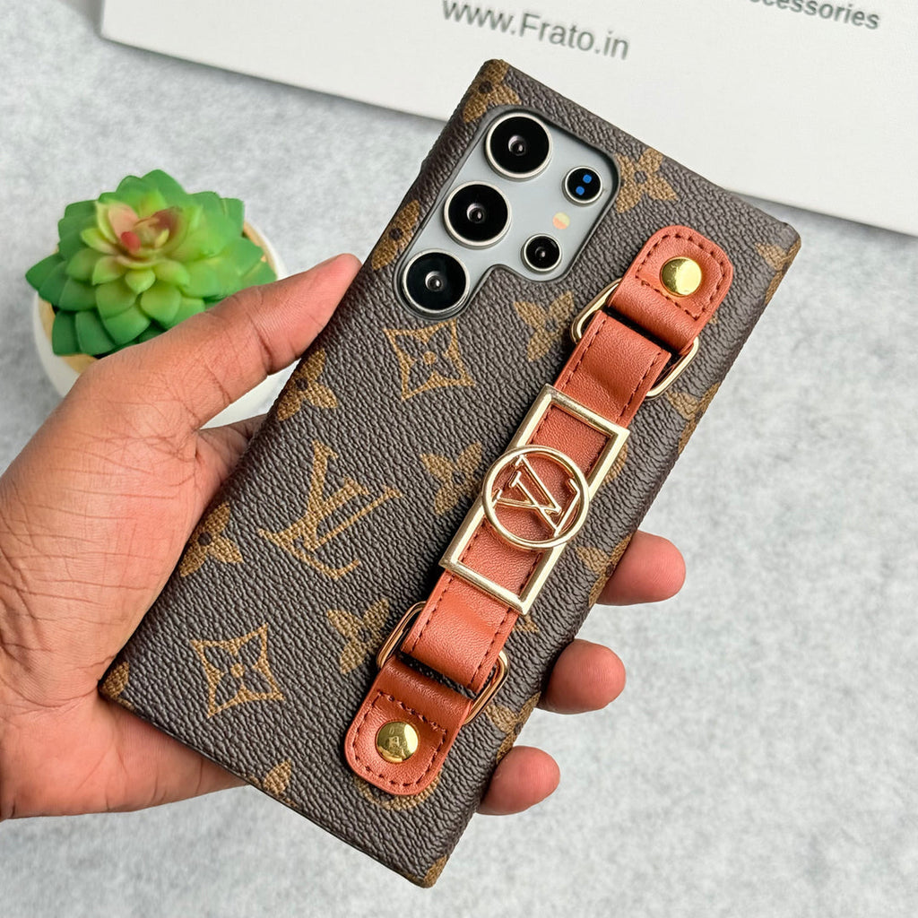 Luxury Louis Vuitton Samsung S26 Strap Case – Crossbody Wallet Cover