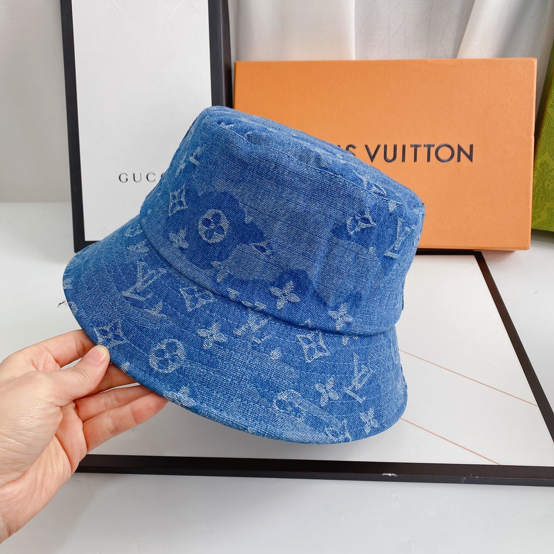 Louis Vuitton LV Monogram Jacquard Denim Bucket Hat for Men & Women