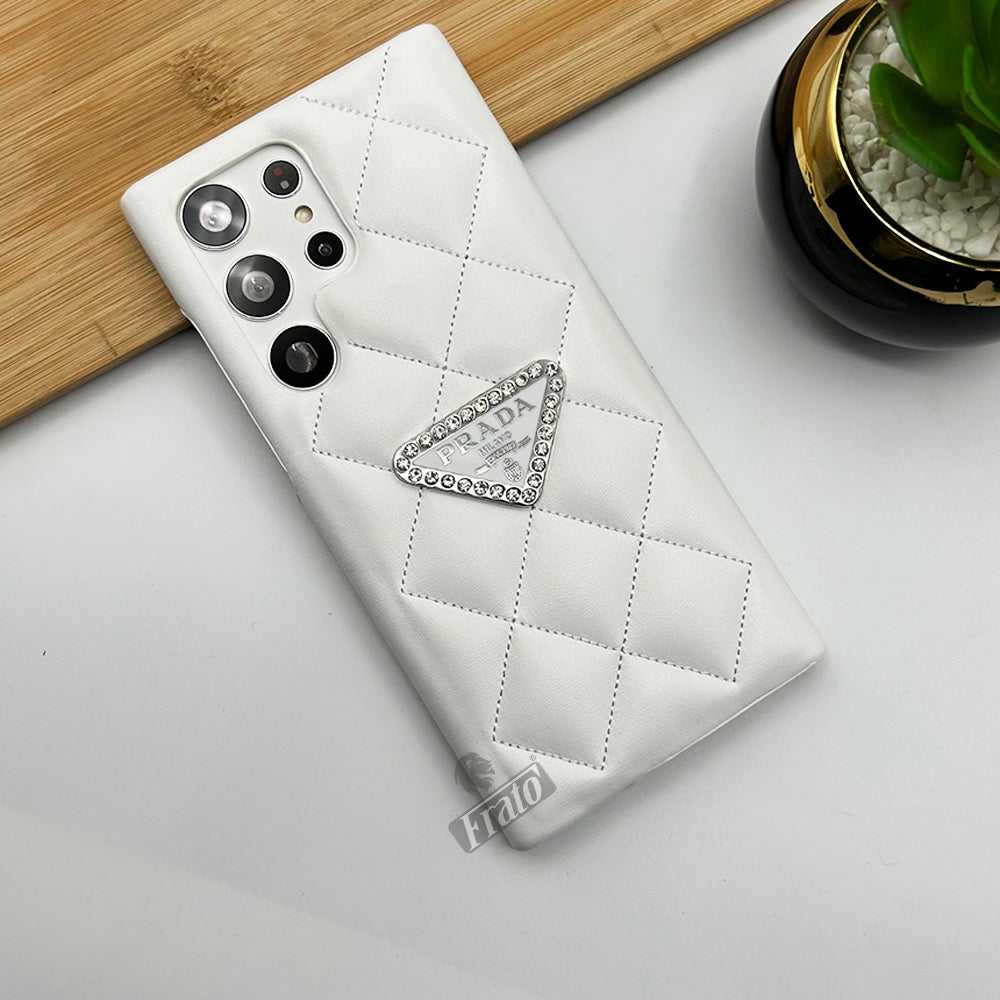 Luxury Prada Puff Leather Samsung Galaxy S26 Ultra Case – Designer Cover