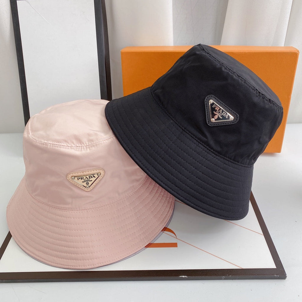 Prada Triangle Logo Quick-Drying Bucket Hat