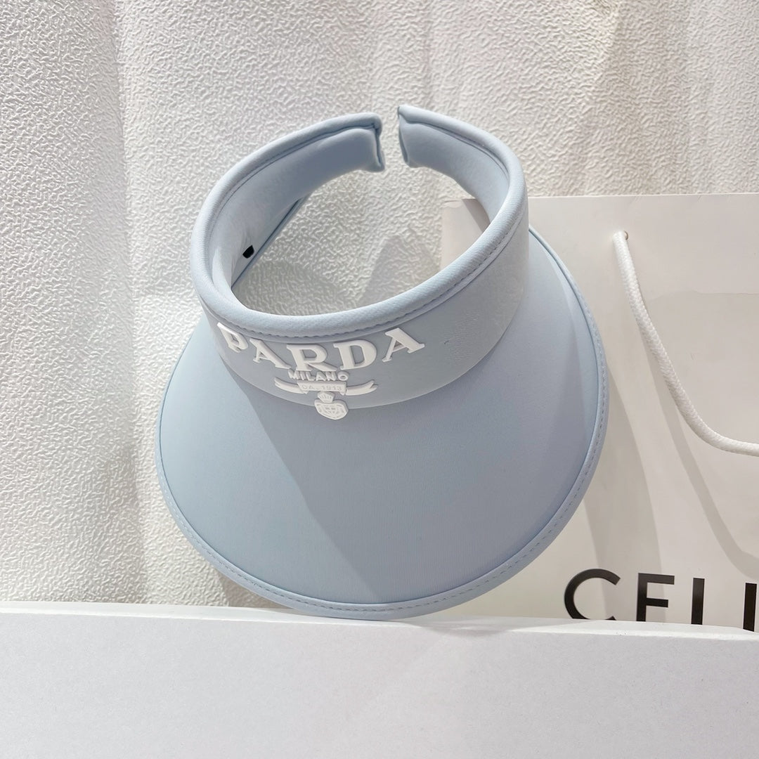 Prada Raffia Open-Top Sun Hat for Women | Luxury Beach Hat