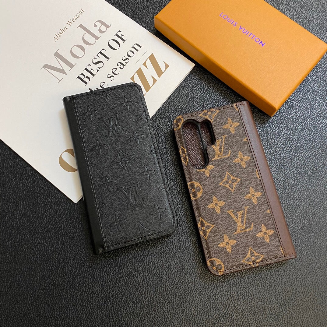 Louis Vuitton Samsung Galaxy S26 Ultra Case Monogram Leather Card Holder | Luxury Designer Phone Cover