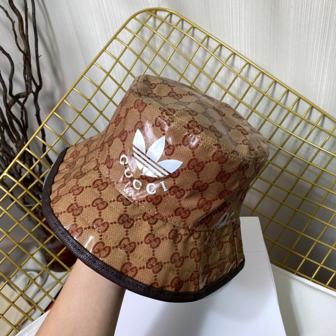 Adidas x Gucci Crystal Canvas Trefoil Bucket Hat