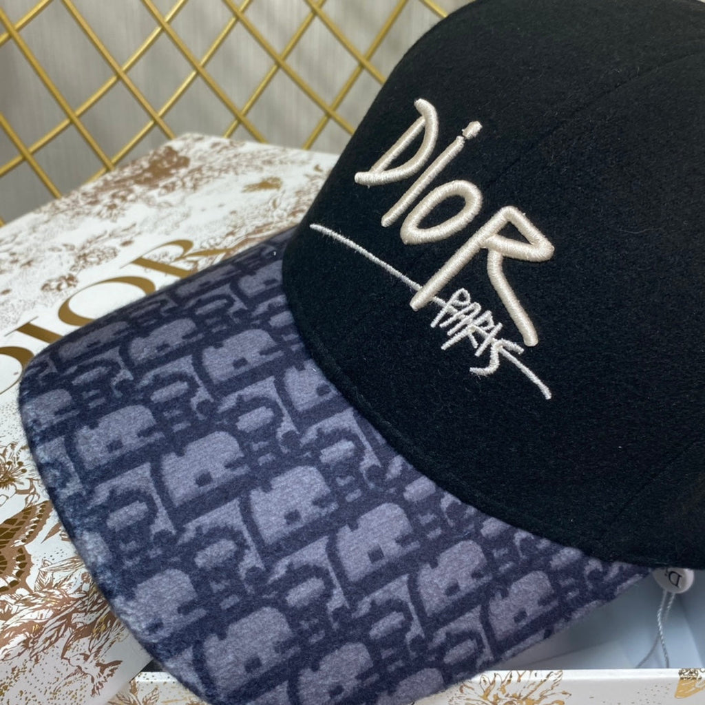 Dior Oblique Wool Baseball Cap | Luxury Designer Hat