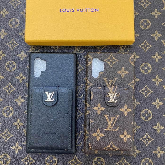 Louis Vuitton Samsung Galaxy S26 Ultra Case Monogram Leather Wallet Card Holder | Luxury Designer Phone Cover