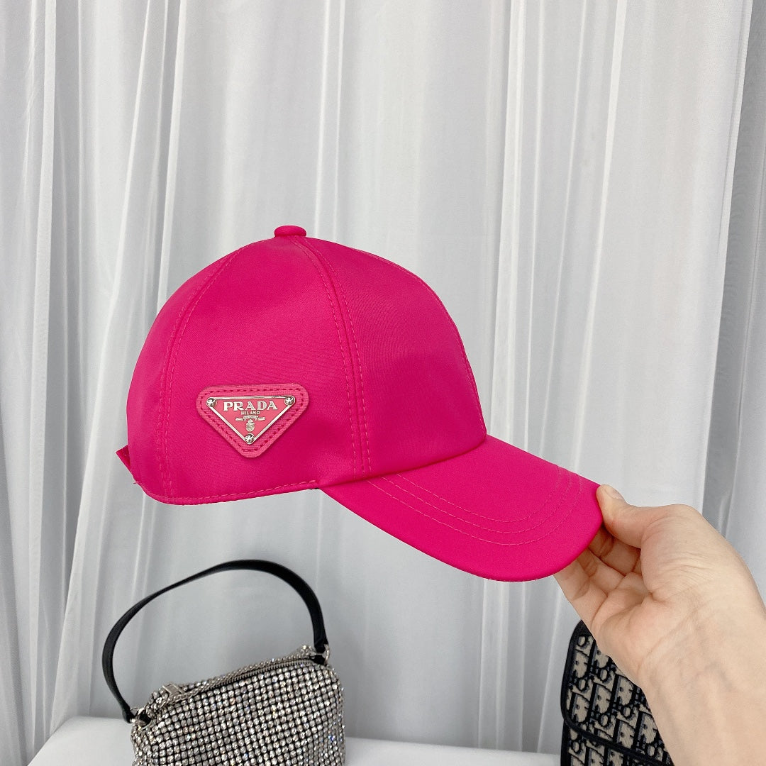Prada Triangle Logo Baseball Cap | Luxury Designer Hat
