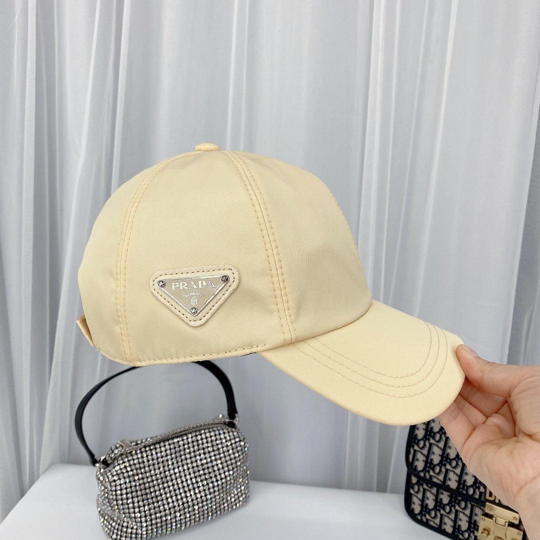 Prada Triangle Logo Baseball Cap | Luxury Designer Hat