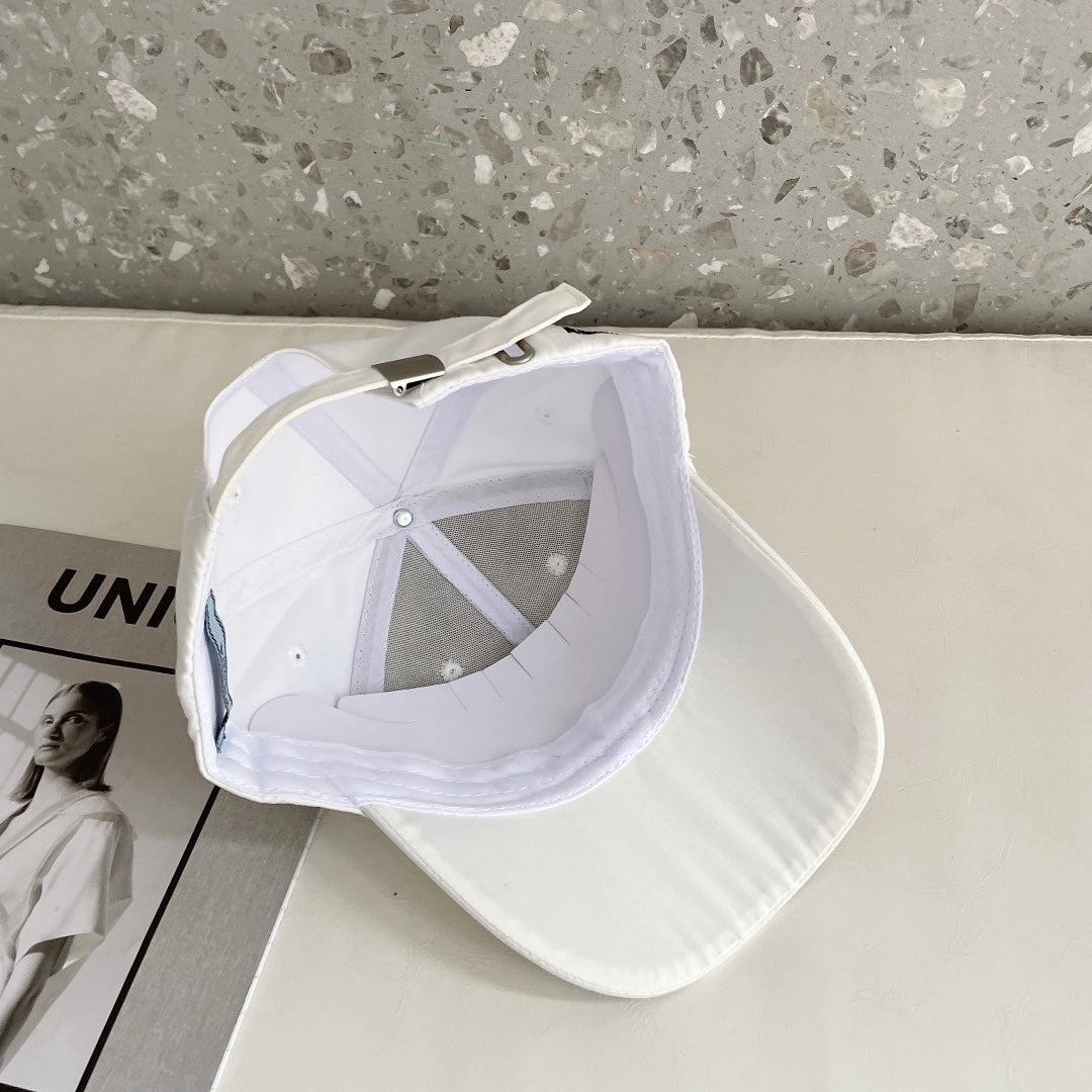Prada Triangle Logo Baseball Cap | Luxury Designer Cotton Hat