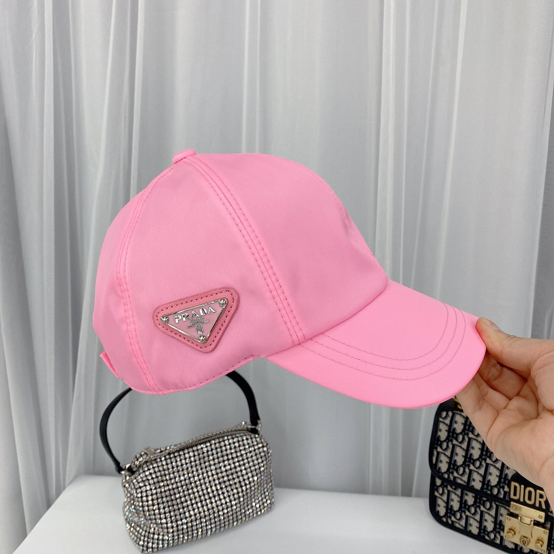 Prada Triangle Logo Baseball Cap | Luxury Designer Hat