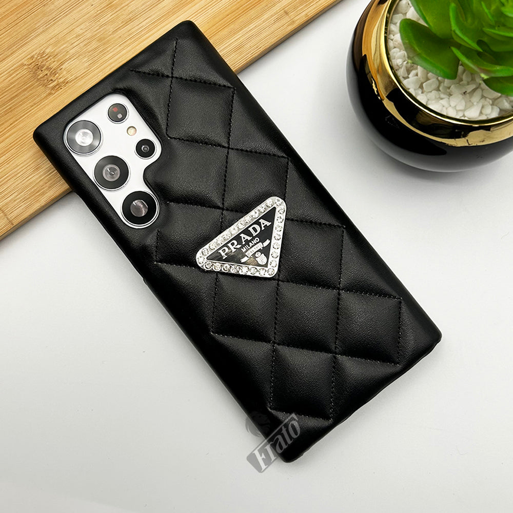 Luxury Prada Puff Leather Samsung Galaxy S26 Ultra Case – Designer Cover