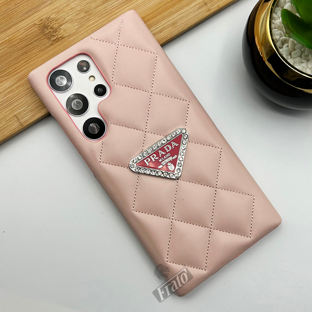 Luxury Prada Puff Leather Samsung Galaxy S26 Ultra Case – Designer Cover