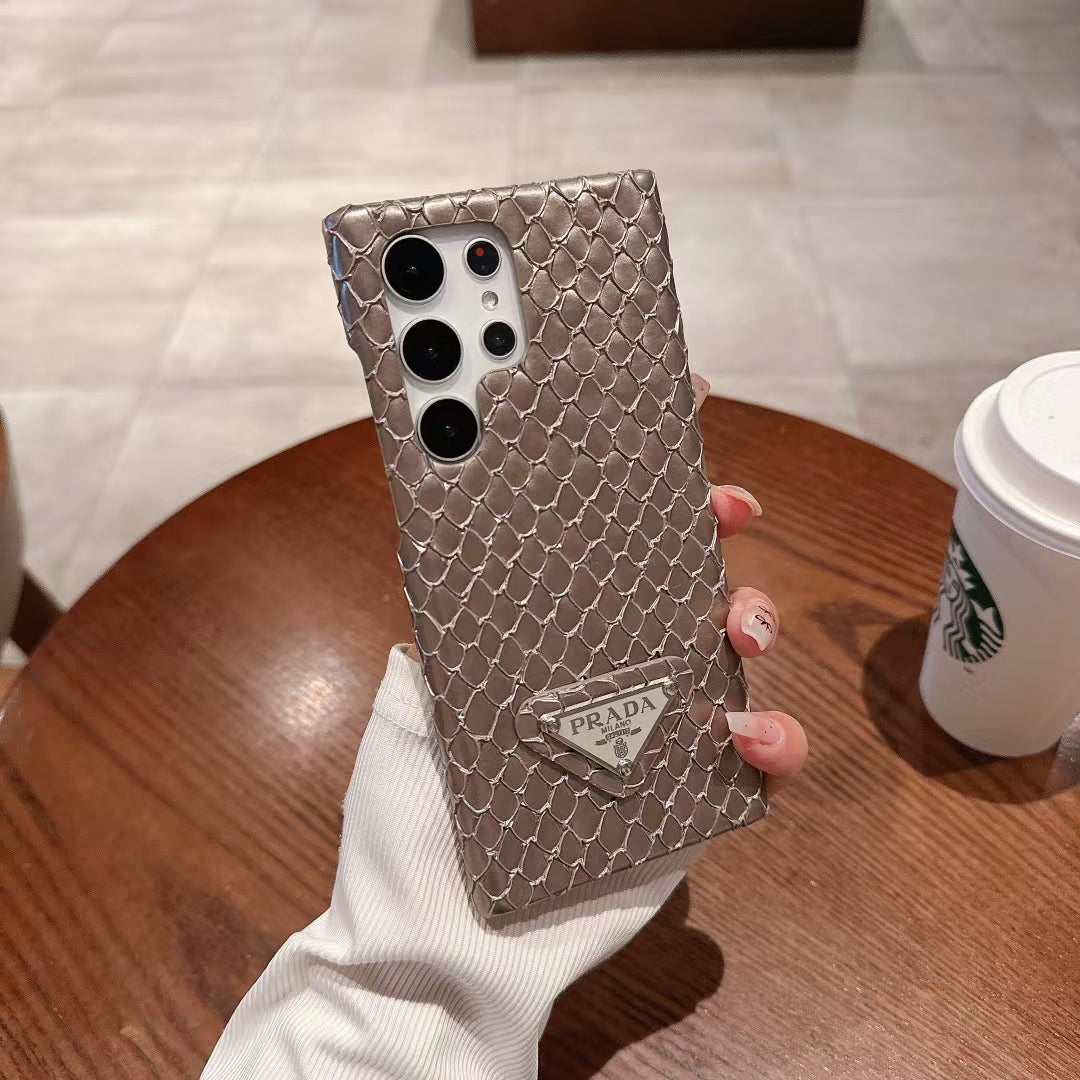 Luxury Prada Snake Print Samsung Galaxy Case – Samsung S26 Ultra Cover