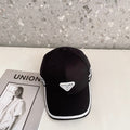 Prada Triangle Logo Baseball Cap | Luxury Designer Cotton Hat