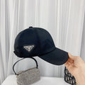 Prada Triangle Logo Baseball Cap | Luxury Designer Hat