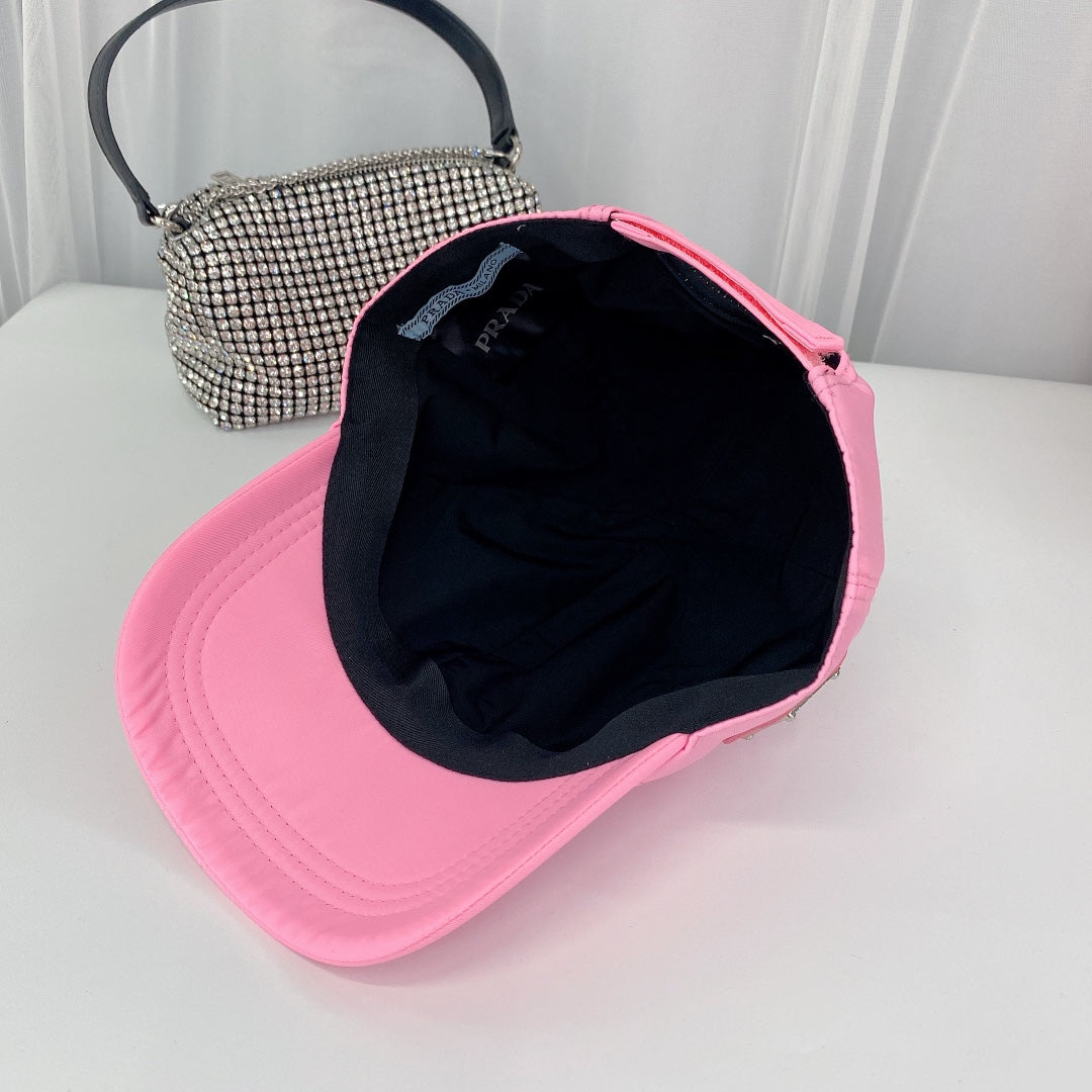 Prada Triangle Logo Baseball Cap | Luxury Designer Hat