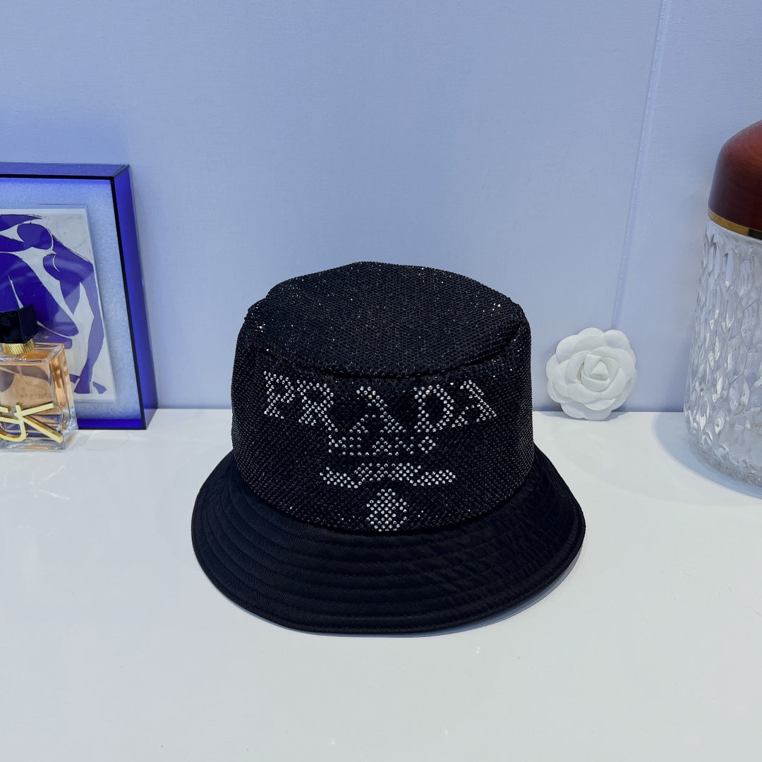 Prada Full Crystal Bucket Hat