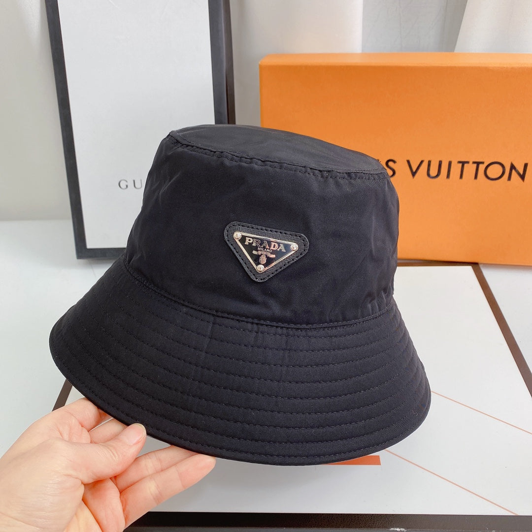 Prada Triangle Logo Quick-Drying Bucket Hat