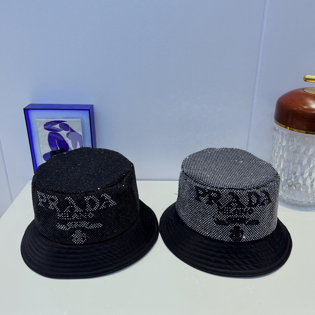 Prada Full Crystal Bucket Hat