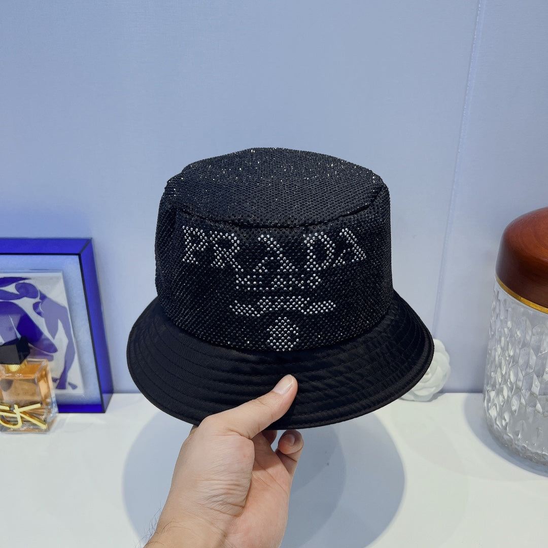 Prada Full Crystal Bucket Hat