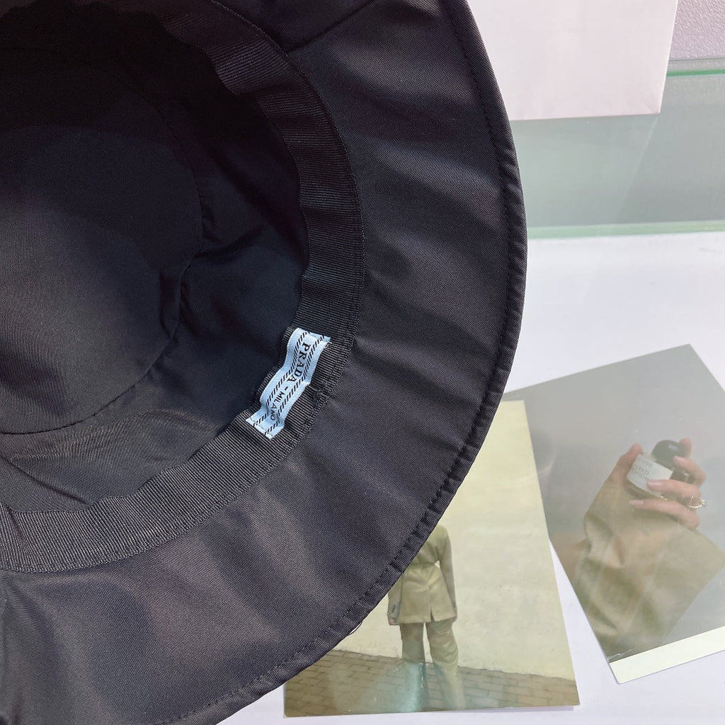 Prada Embroidered Bucket Hat | Luxury Designer Cotton Bucket Hat