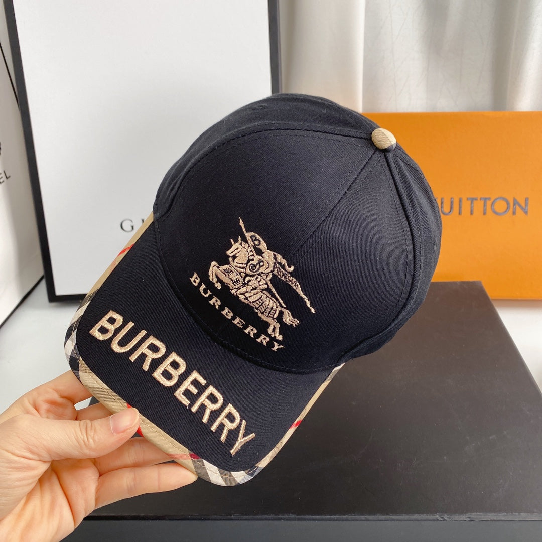 Burberry Vintage Check Embroidered Baseball Cap