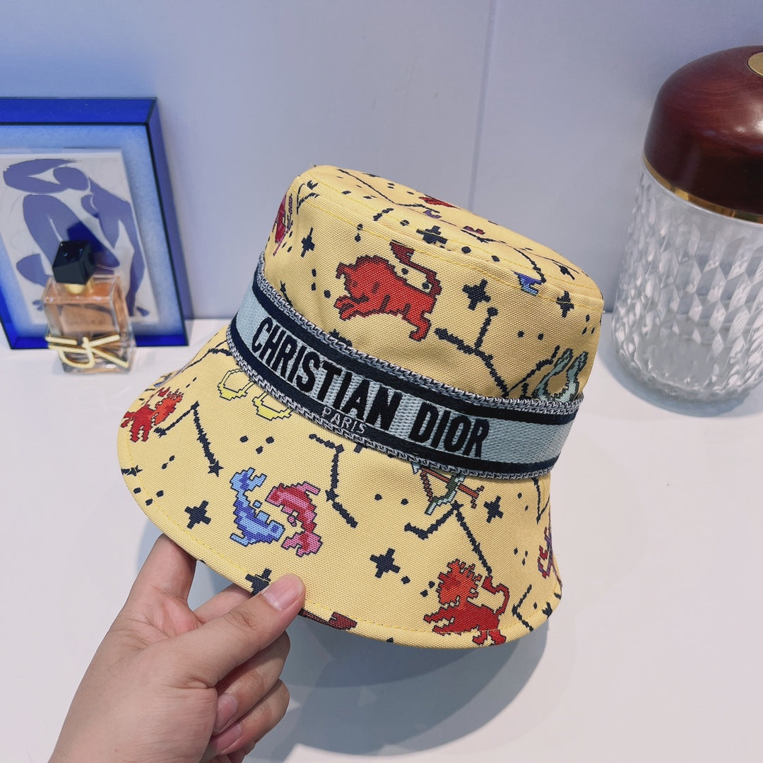 Dior Oblique Webbing Bucket Hat | Luxury Designer Cotton Bucket Hat