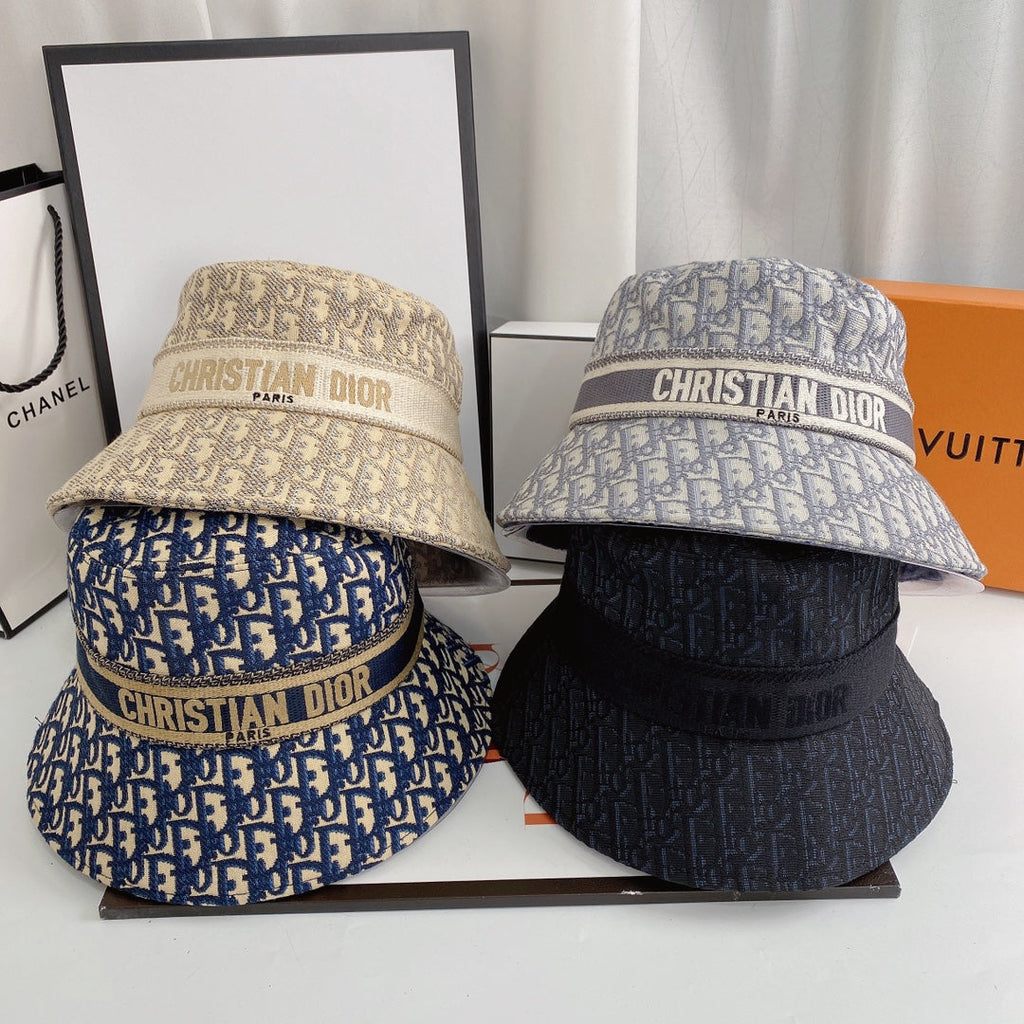 Dior Oblique Logo Jacquard Bucket Hat for Men & Women
