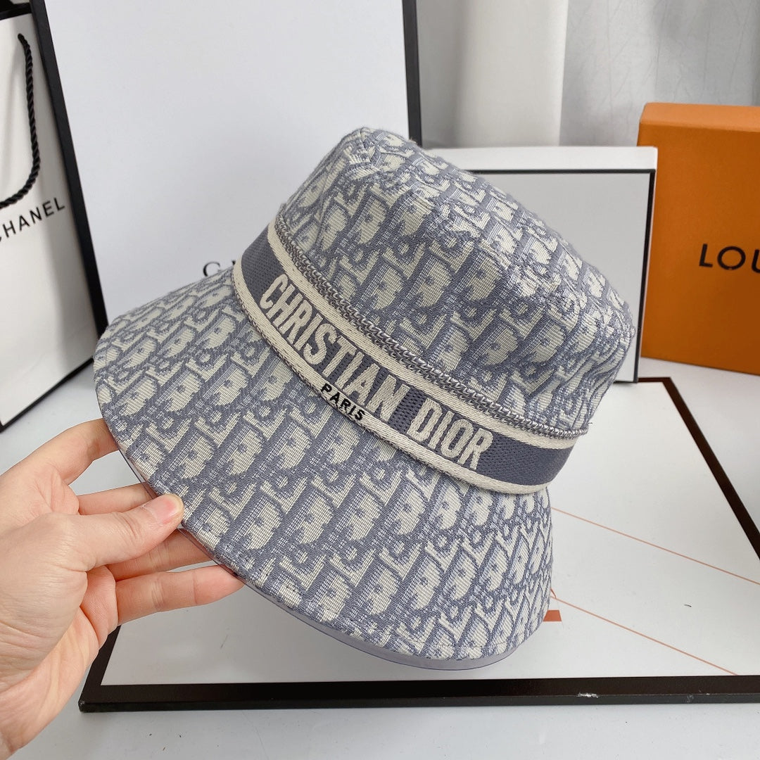 Dior Oblique Logo Jacquard Bucket Hat for Men & Women