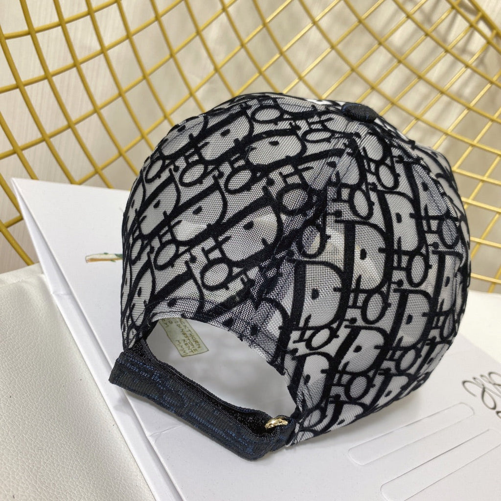 Christian Dior Embroidered Mesh Baseball Cap