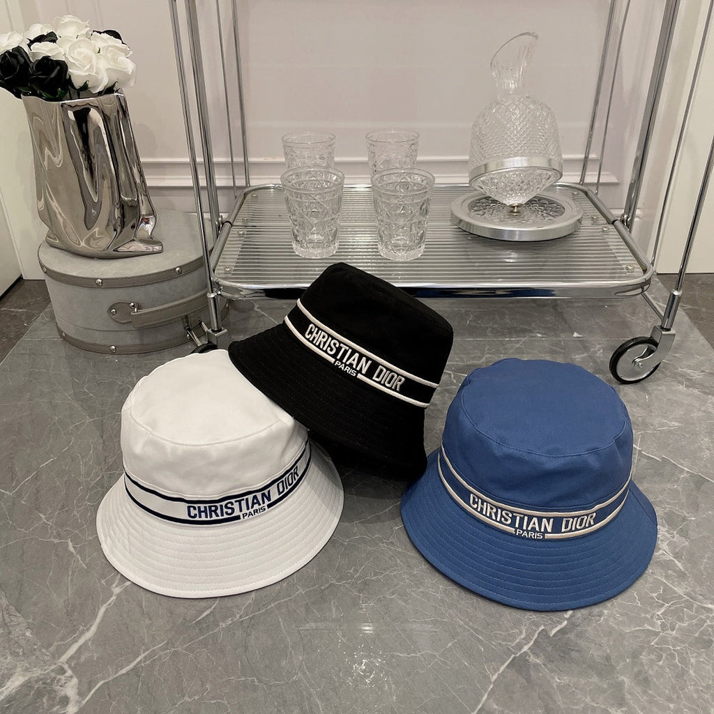Christian Dior Embroidered Webbing Bucket Hat