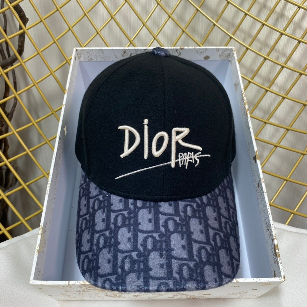 Dior Oblique Wool Baseball Cap | Luxury Designer Hat