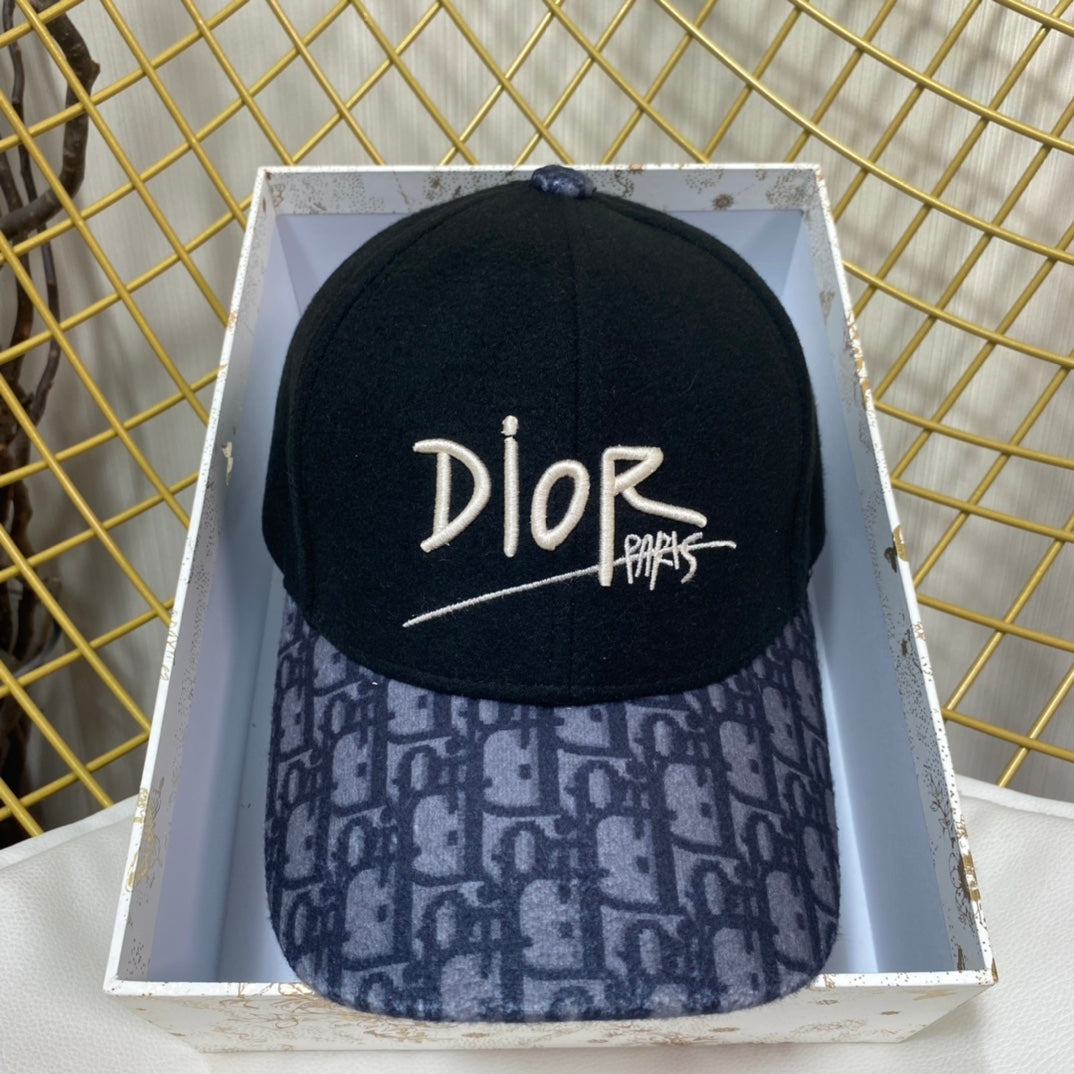 Dior Oblique Wool Baseball Cap | Luxury Designer Hat
