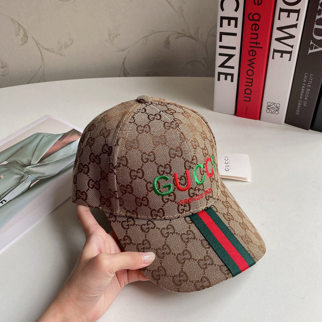 Luxury Gucci Embroidered Cotton Baseball Cap