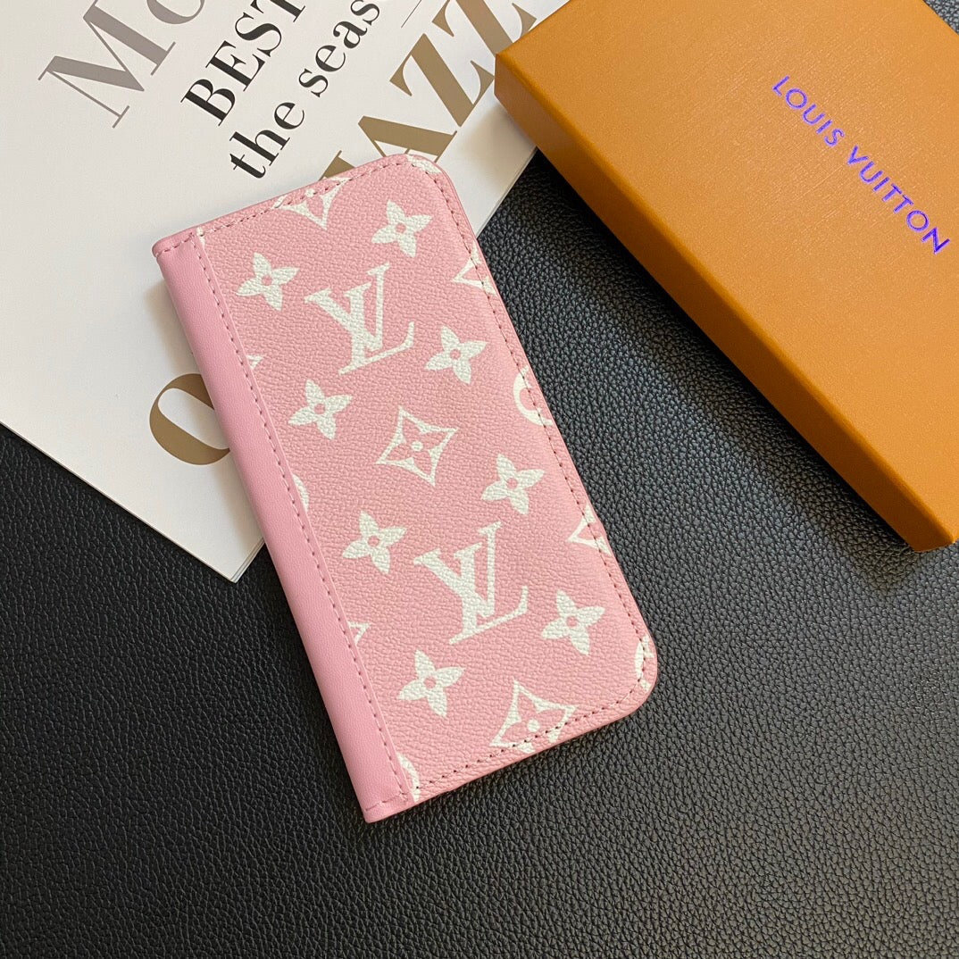 Louis Vuitton Samsung Galaxy S26 Ultra Case Monogram Leather Card Holder | Luxury Designer Phone Cover