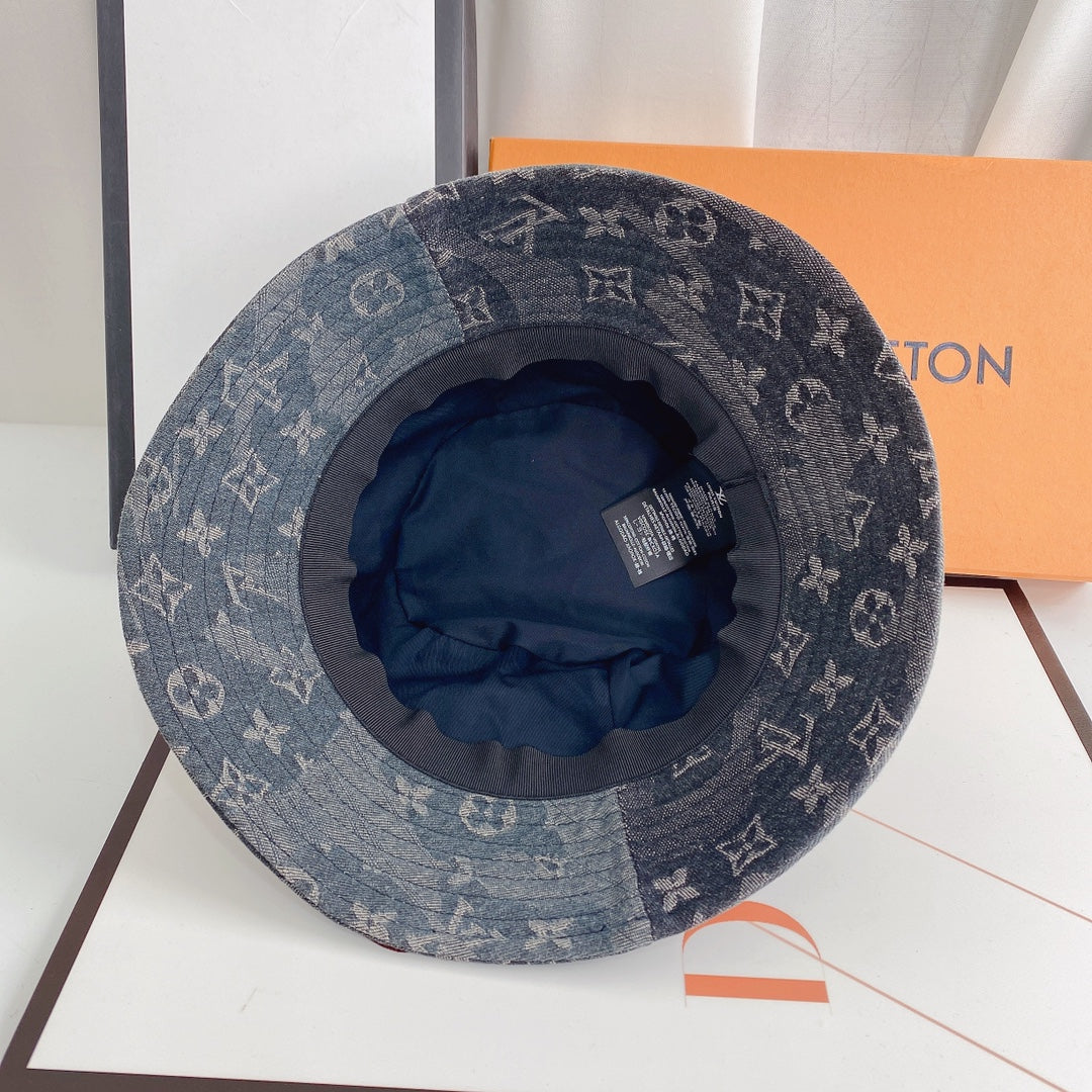 Louis Vuitton LV Monogram Jacquard Denim Bucket Hat for Men & Women