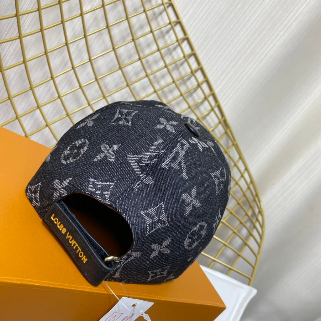 Louis Vuitton Embroidered Denim Baseball Cap