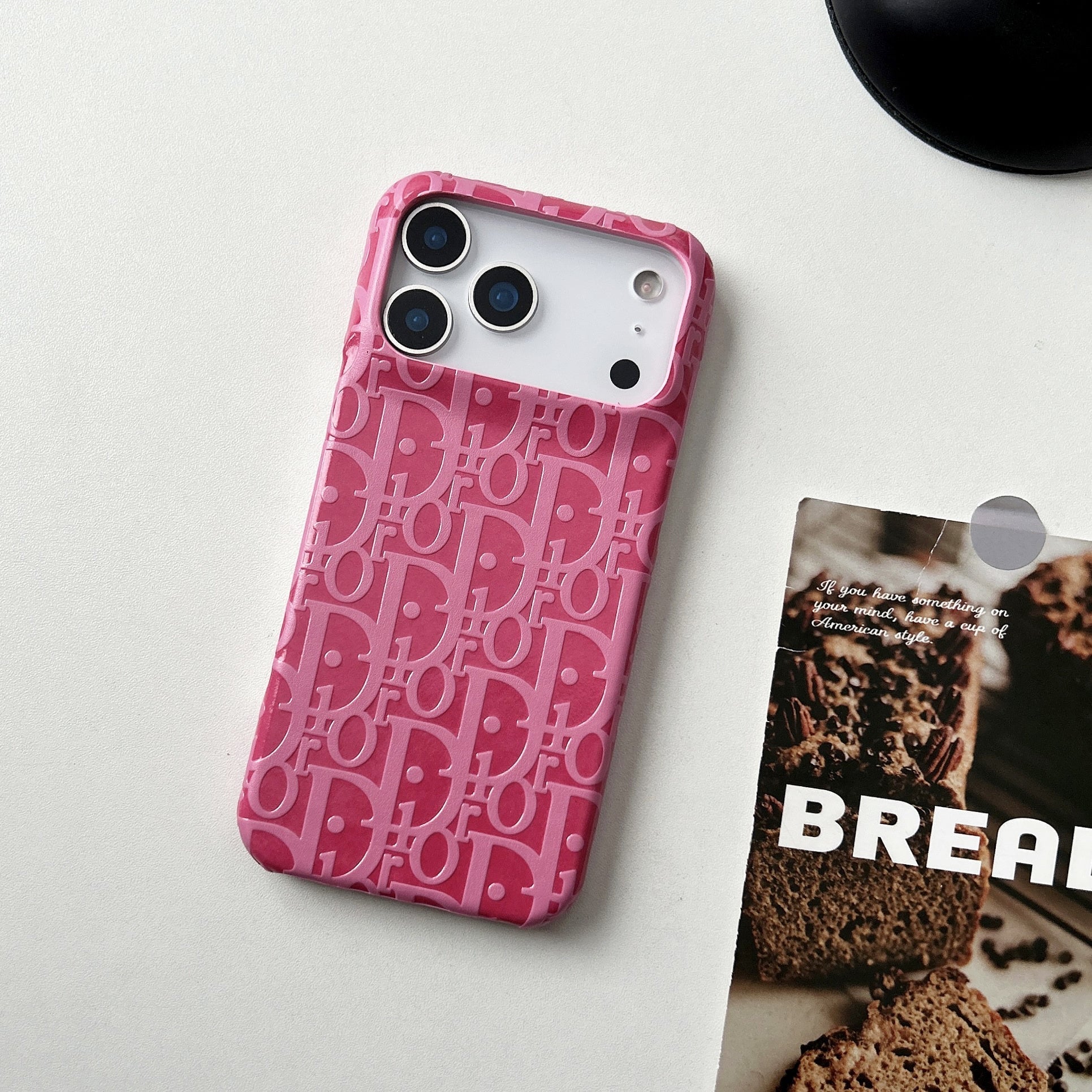 Dior iPhone 17 Pro Max Leather Case – Luxury Designer Phone Cover