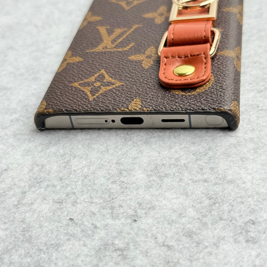Luxury Louis Vuitton Samsung S26 Strap Case – Crossbody Wallet Cover