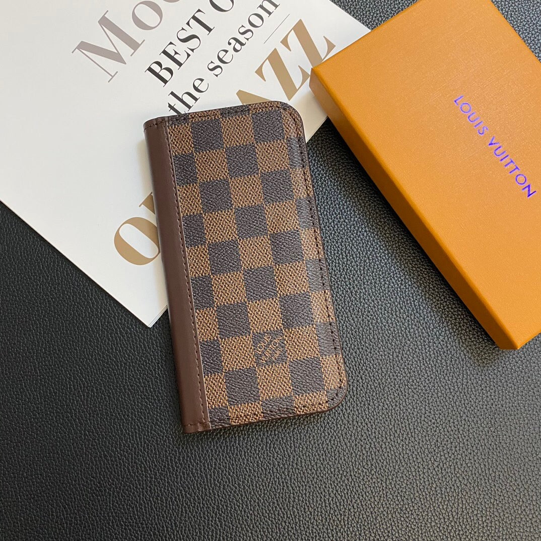 Louis Vuitton Samsung Galaxy S26 Ultra Case Monogram Leather Card Holder | Luxury Designer Phone Cover