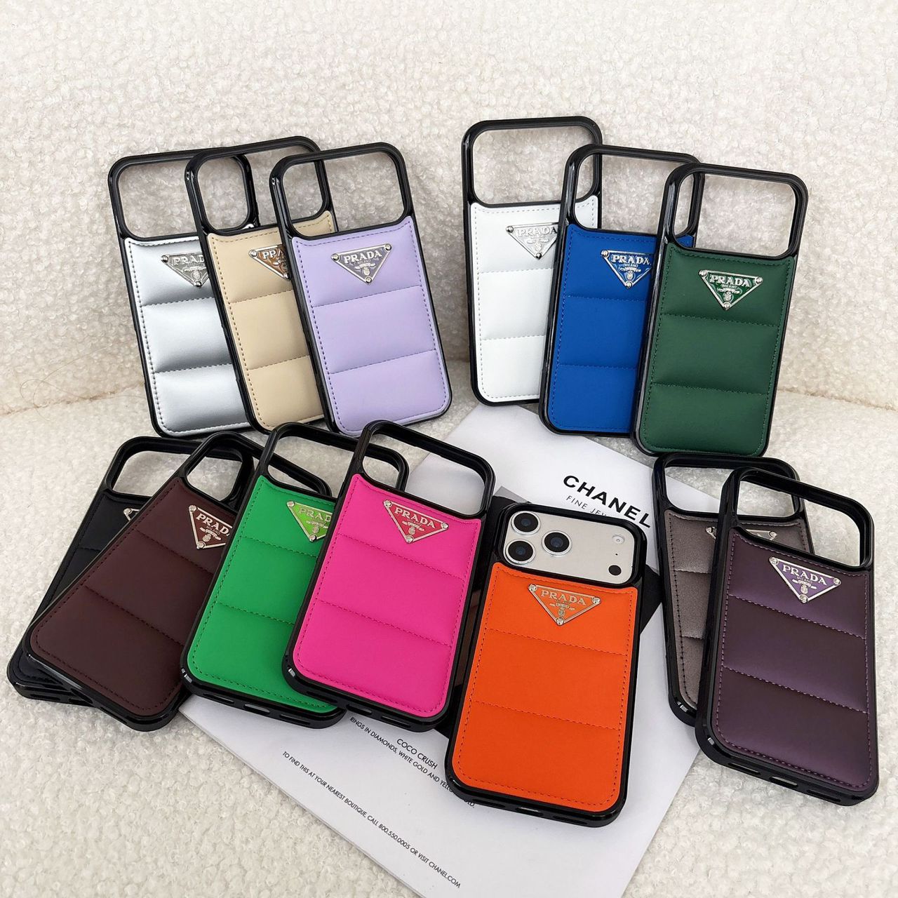 Puffer Prada iPhone 18 Pro Case – Luxury Designer Phone Cover