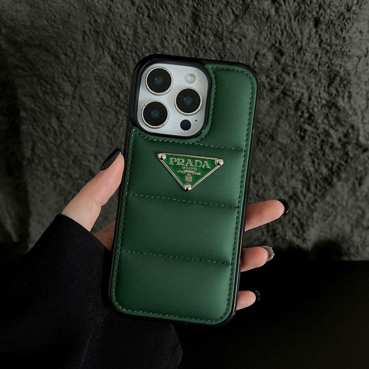Puffer Prada iPhone 18 Pro Case – Luxury Designer Phone Cover