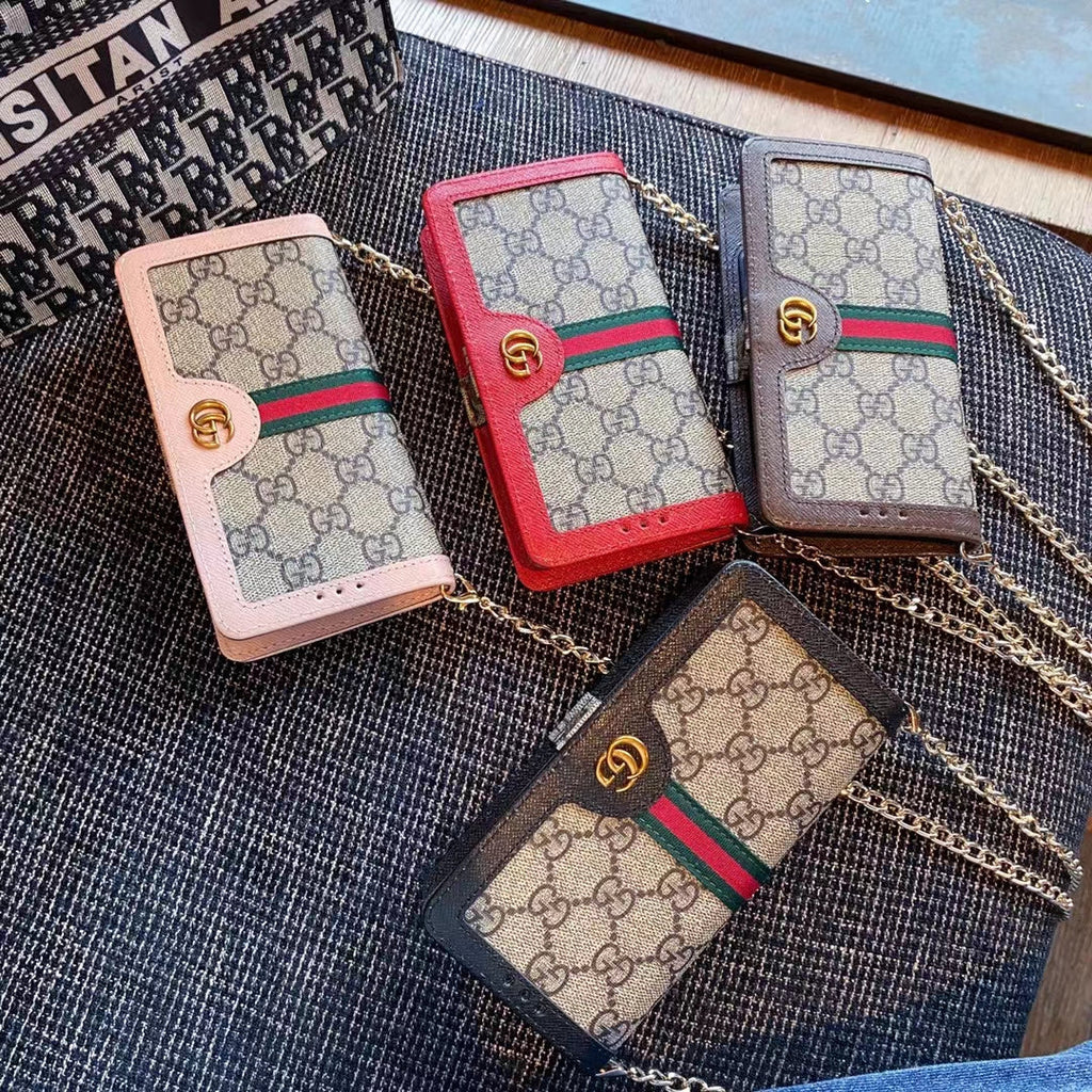 Luxury Gucci GG Samsung Phone Bag Case with Card Holder – Samsung S26 Ultra