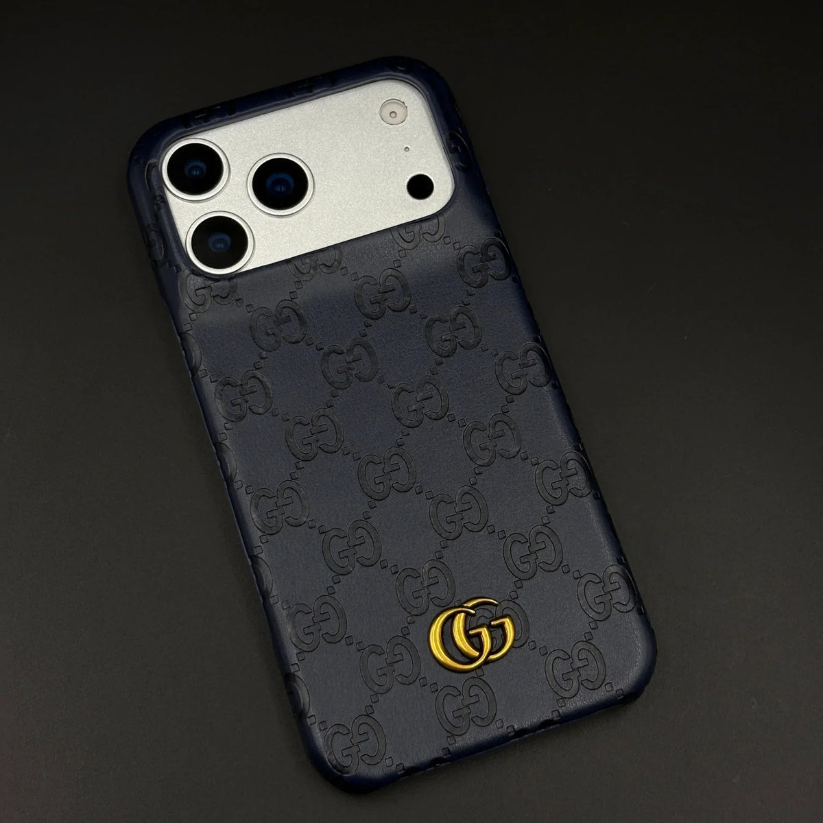 Luxury Gucci iPhone 18 Pro Case | GG Monogram Leather