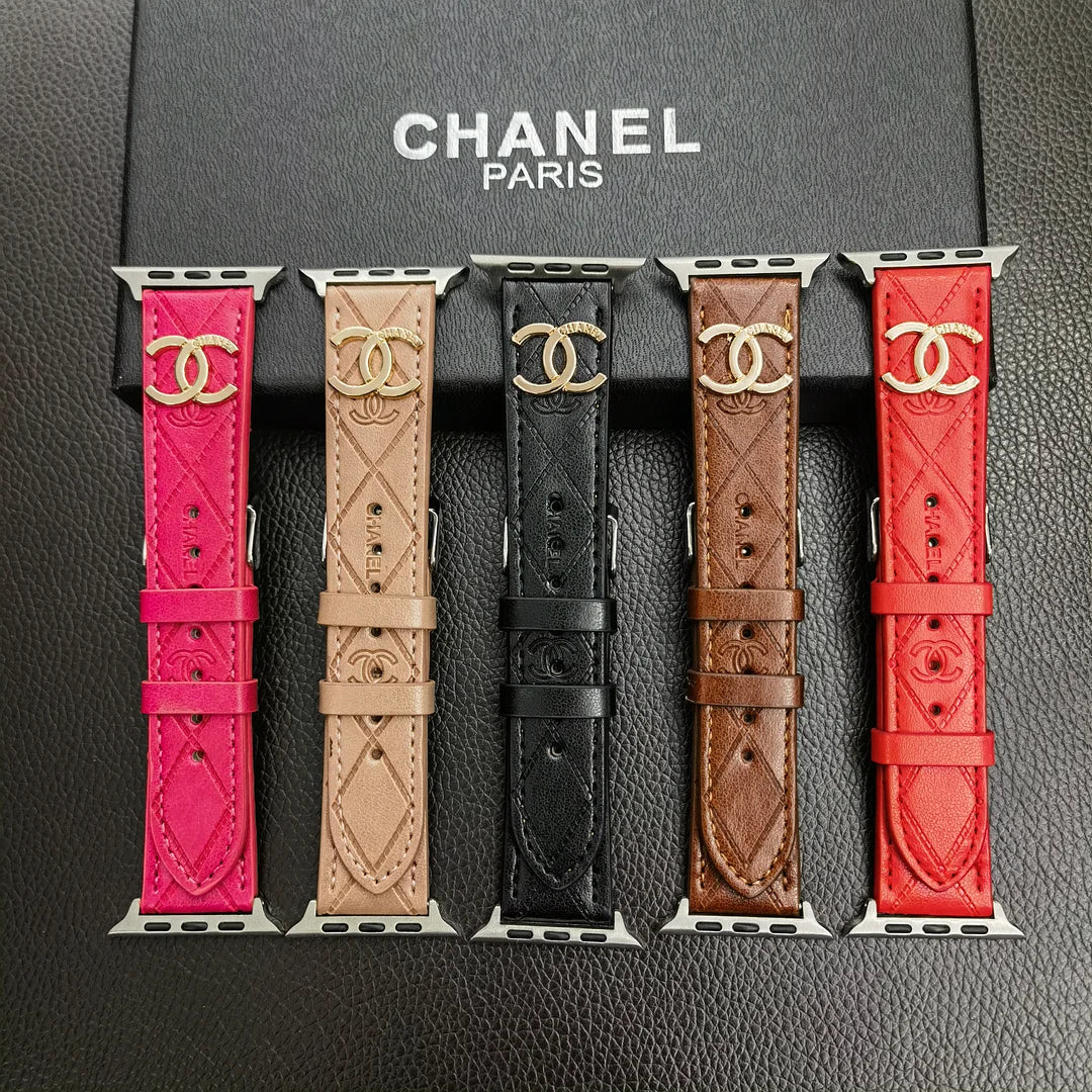 Luxury Chanel Apple Watch Band – Leather Strap Chanel for Apple Watch Ultra