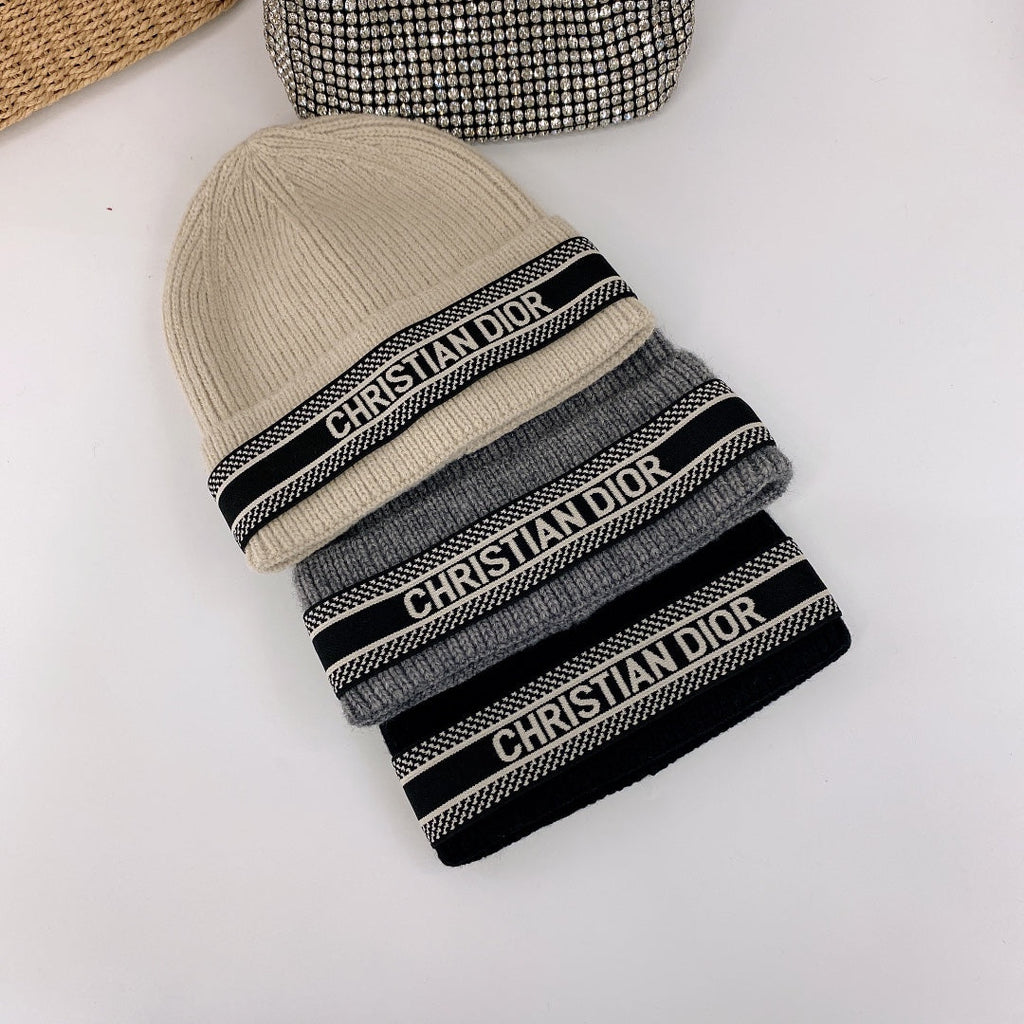 Dior Oblique Wool Knit Beanie | Luxury Designer Winter Hat