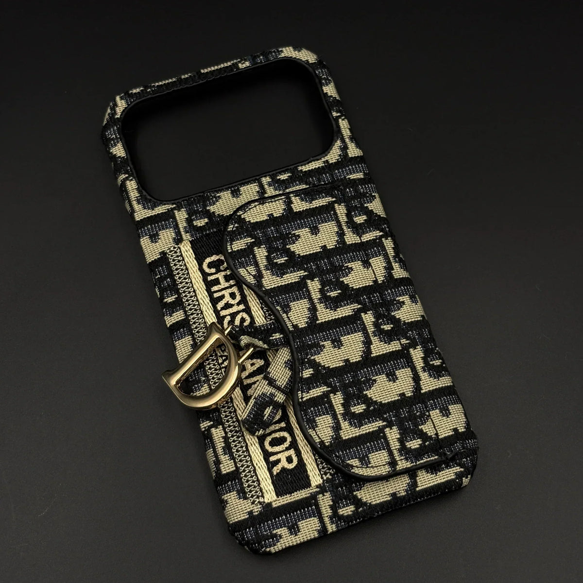Oblique Dior iPhone 17 Pro Max Case with Card Holder – Luxury Dior Phone Case