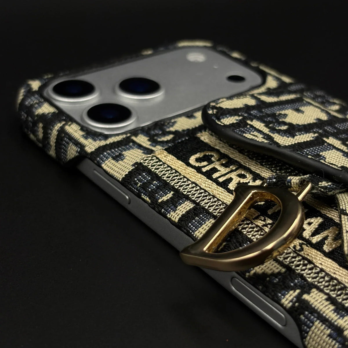 Oblique Dior iPhone 17 Pro Max Case with Card Holder – Luxury Dior Phone Case